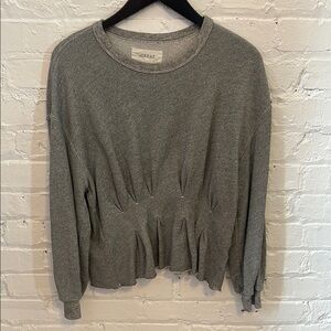 THE GREAT. Gray Women's Top